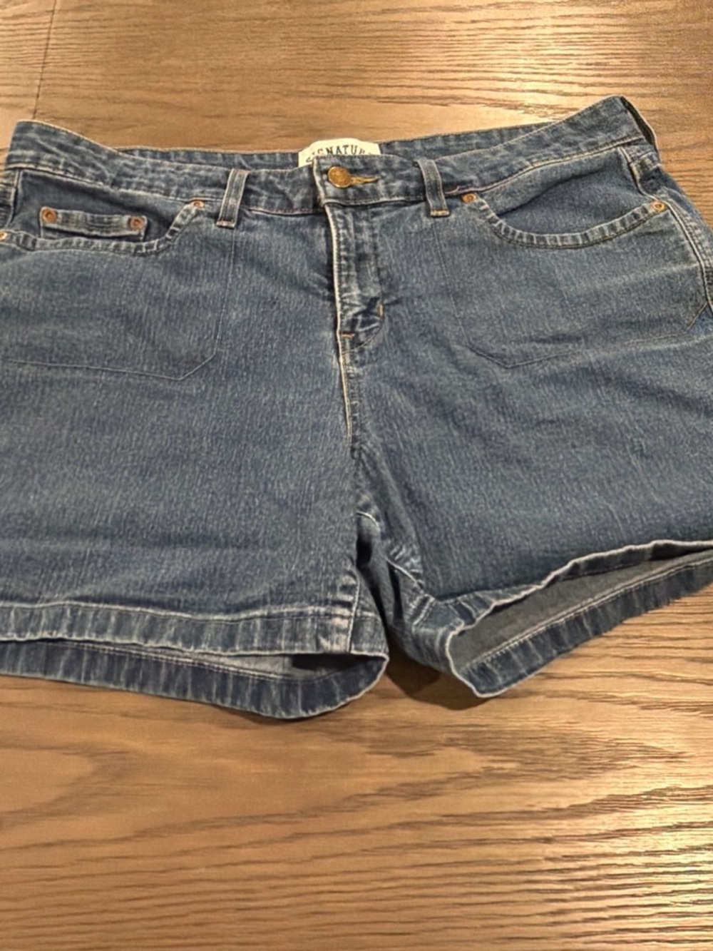 Levi's Light Blue High-Rise Denim Shorts